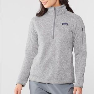 Patagonia Gray Better Sweater 1/4 Zip Fleece Jacket Size Small